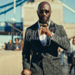 Dark Navy green with Velvet lapel tuxedo