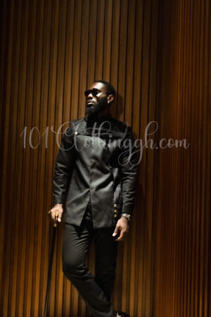 BLACK POLITICAL SUIT WITH A PAIR OF TROUSERS